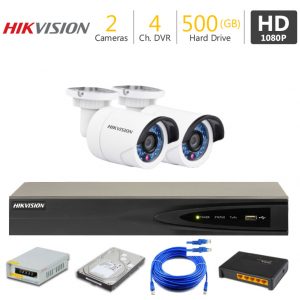 CCTV camera-price-in Lahore-Pakistan-2 FHD-Hikvision-CCTV-Cameras Package-securityexperts